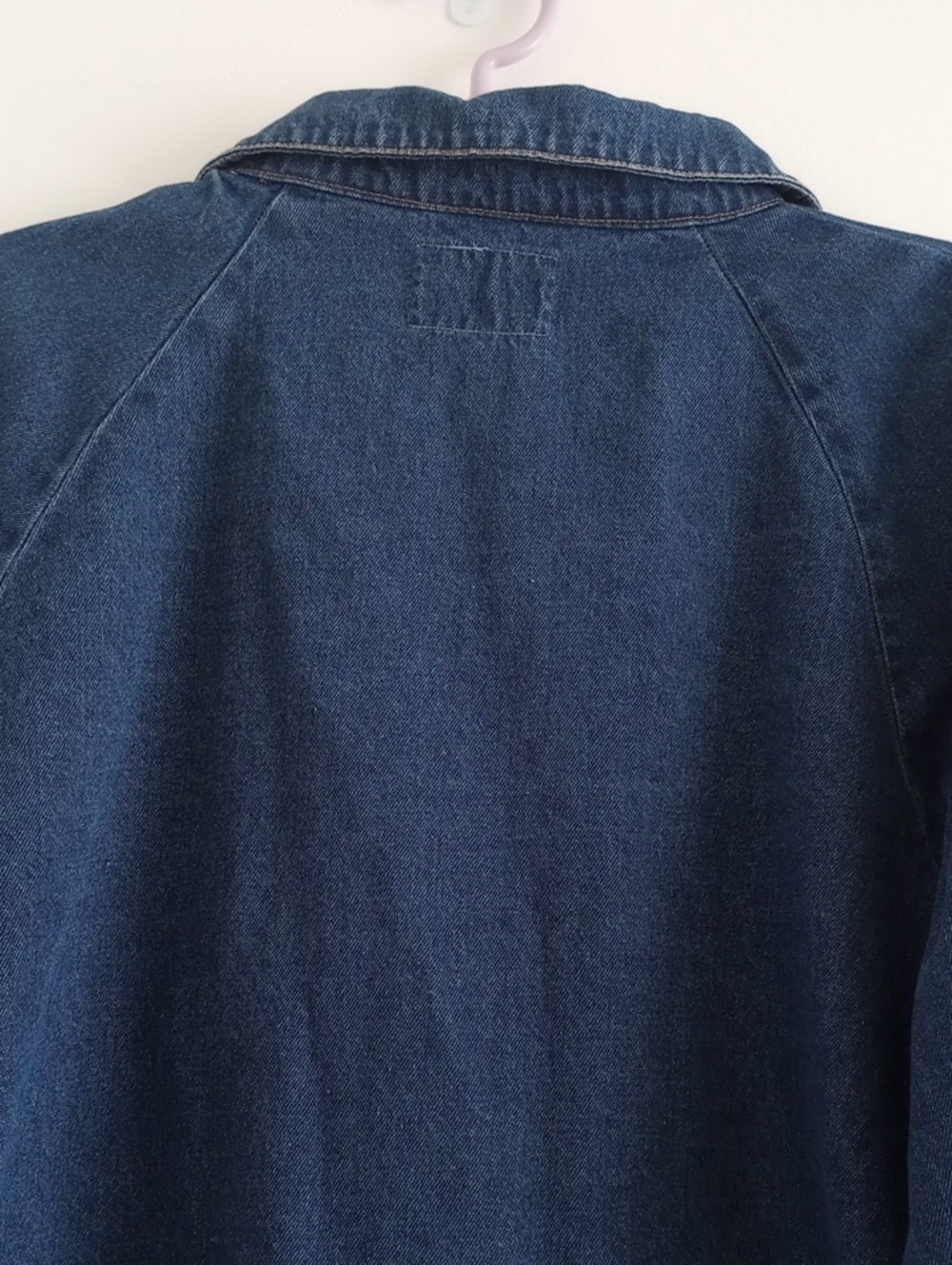 Vintage 100% Cotton Blue Denim Work Wear Jacket Size XL - Picture 10 of 13